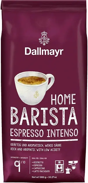 Кава в зернах Dallmayr Barista Espresso Intenso 1 кг (4008167043904)