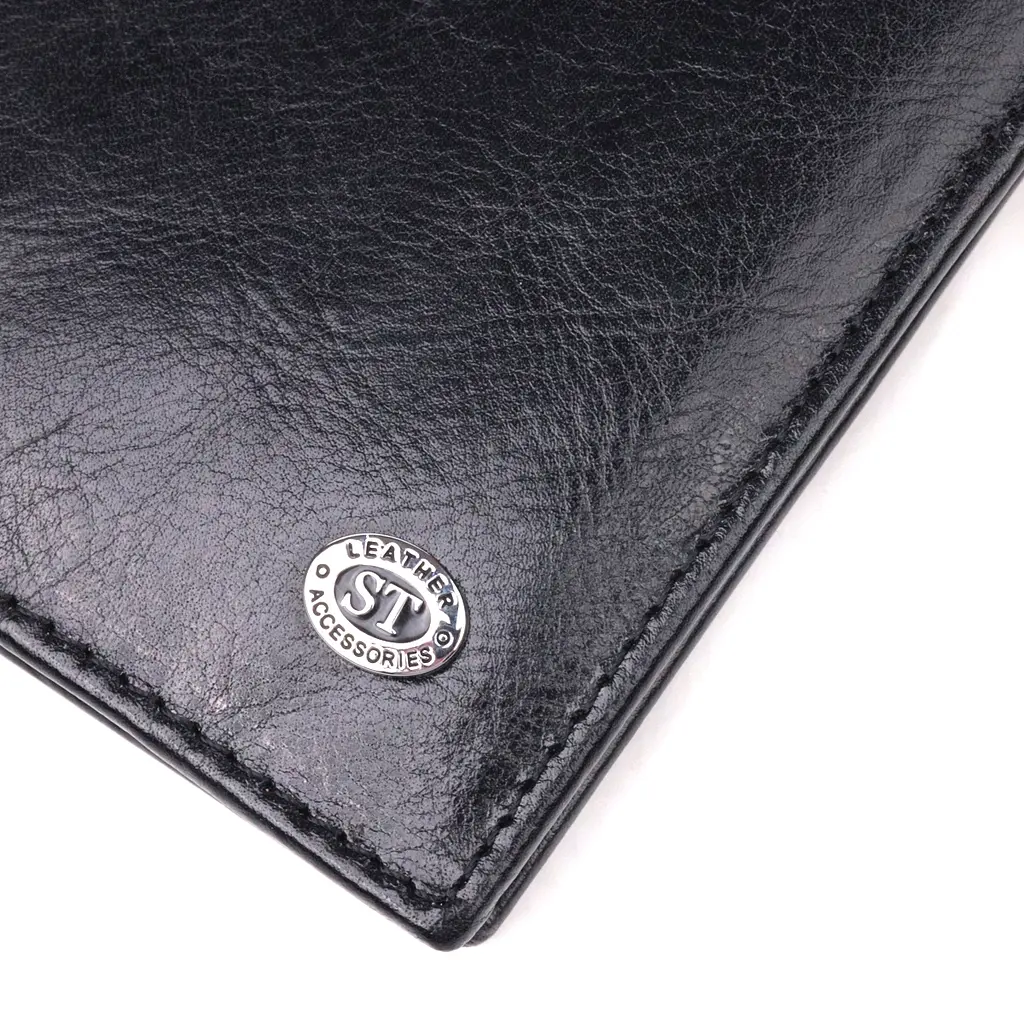 Чоловічий шкіряний гаманець ST Leather 9,5х17х2 см acs0024021 - фото 4