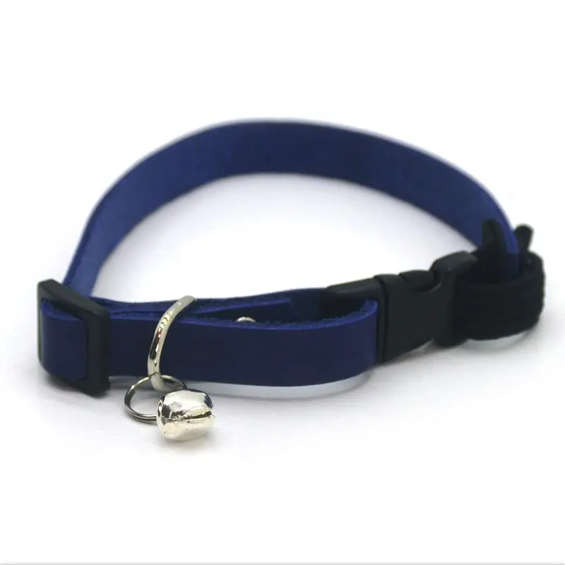 Нашийник для котів та малих собак Zoo-hunt Про Дзвіночок шкіра 1,0 см Чорний - фото 6