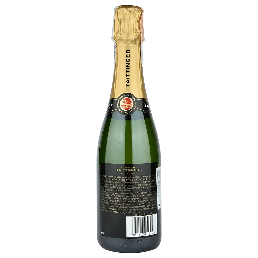 Шампанське Taittinger Brut Reserve, біле, брют, 0,375 л (4631) - фото 2