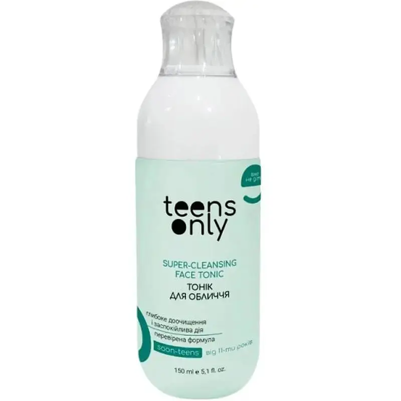 Тонік для обличчя Teens Only Soon Teens Super-Cleansing Face Tonic 11+ для комбінованої шкіри з проявами висипань 150 мл (4820278290059)