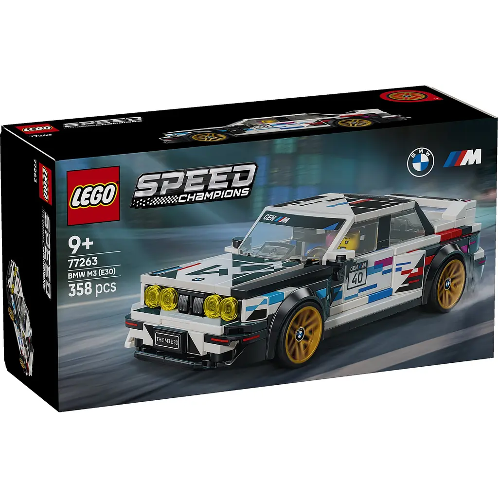 Конструктор LEGO Speed Champions BMW M3 (E30) 358 ел. (77263) - фото 4