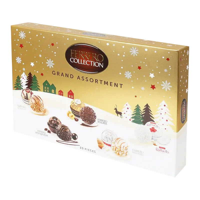 Набор: игристое вино Moinet Prosecco DOC белое экстра сухое 0.75 л + набор конфет Ferrero Collection Grand Assortment 197 г  - фото 3