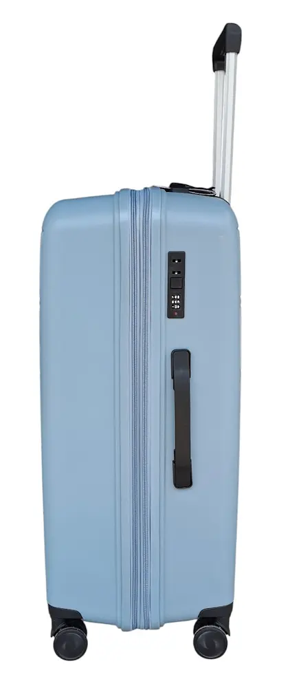 Валіза велика Carbon 65903 поліпропілен 75х50х32 см 100+13 л Блакитний - фото 8