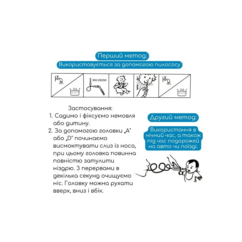 Дитячий назальний аспіратор "Чистий носик" MGZ-0728 - фото 5