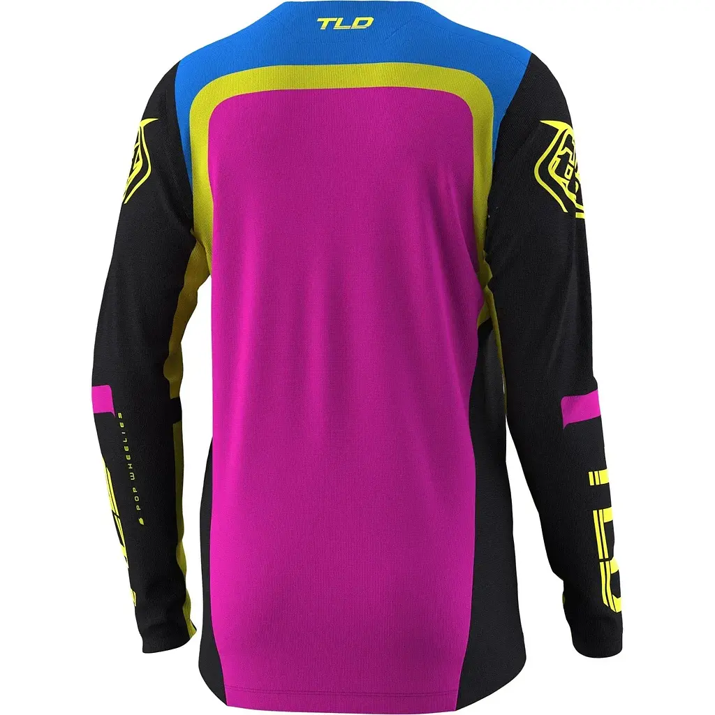Велоджерси Troy Lee Designs Sprint Jersey Fractura Black/Pink L (1106-323331004) - фото 2