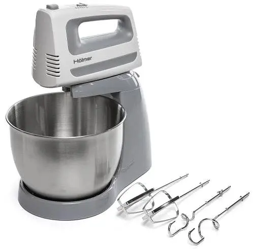 Миксер с чашей HHM-403 White/Grey 400W Holmer teh0020365 - фото 3