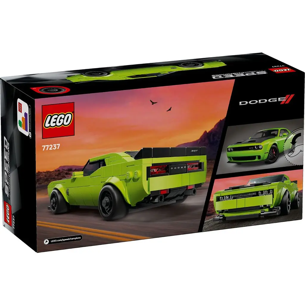 Конструктор LEGO Speed Champions Спортивний автомобіль Dodge Challenger SRT Hellcat 390 деталей (77237) - фото 10