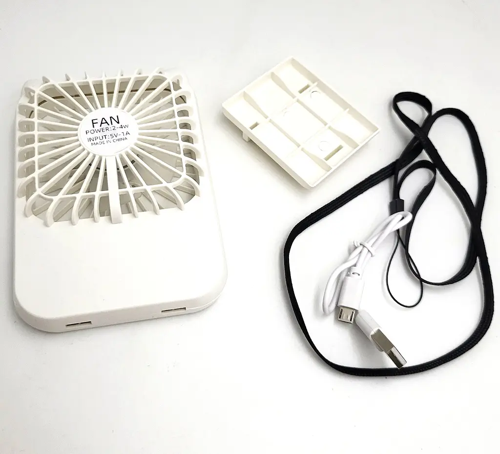 Міні вентилятор акумуляторний від USB ручний та настільний з підставкою 3 режими 9×13см UKC 064 - фото 5