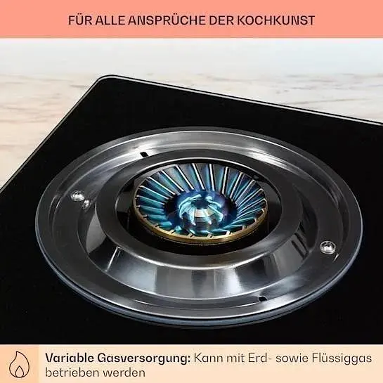 Варильна поверхня газова Klarstein Barzona 3 (10040045) - фото 5