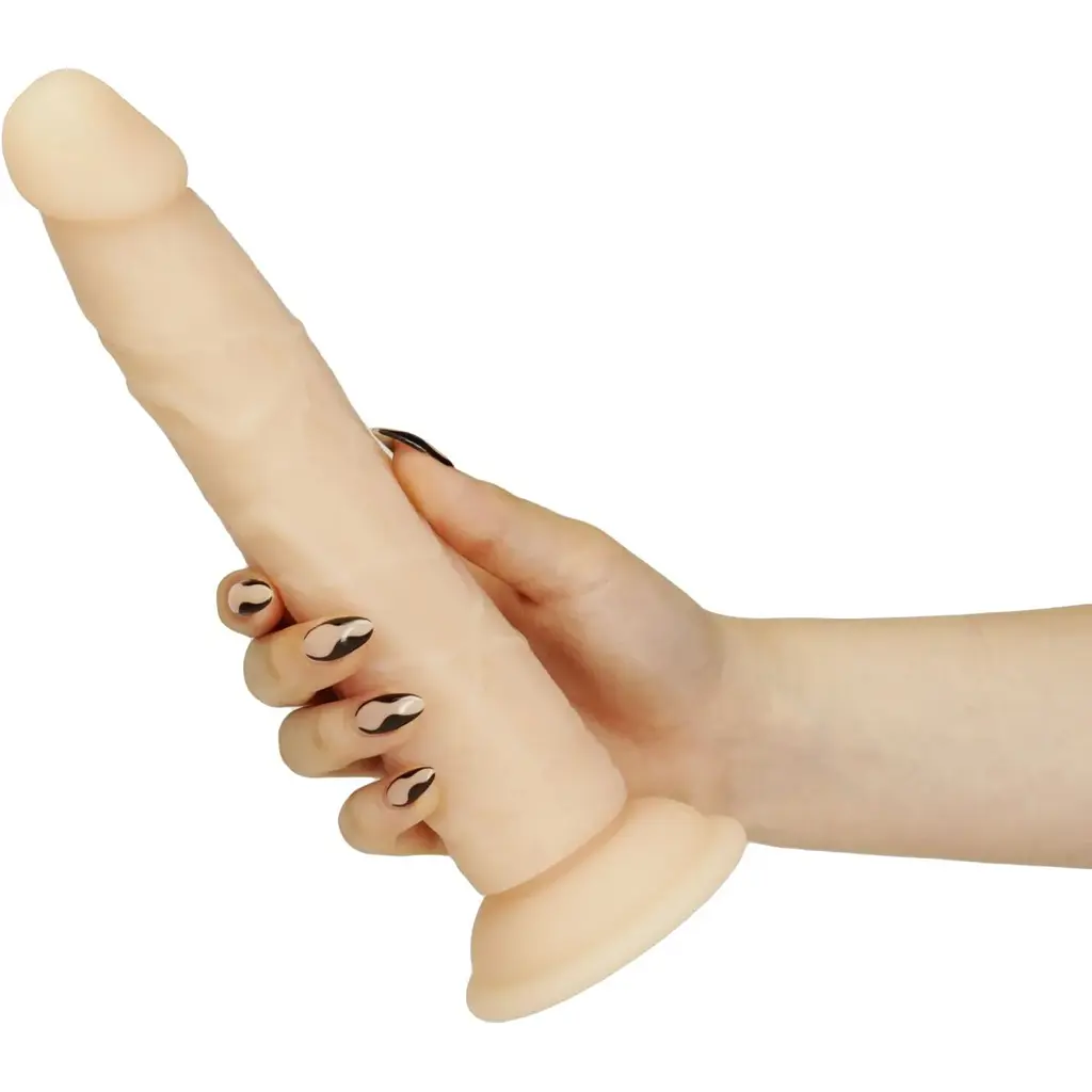 Фалоімітатор Addiction Naked - 9 silicone Dual Density Bendable Dildo Vanilla - фото 3
