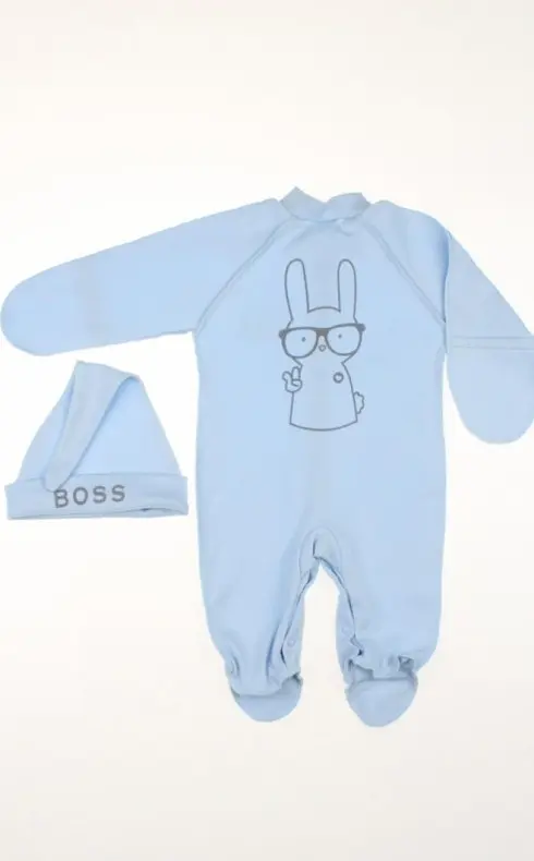 Комплект одягу для новонародженого хлопчика 7 предметів + європелюшка Mini Boss розмір 56 см Lari Блакитний - фото 4