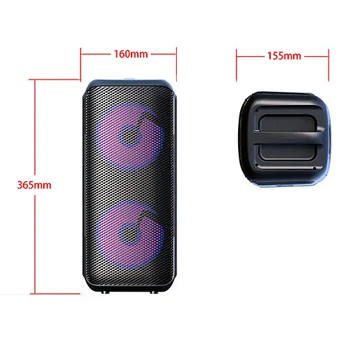 Bluetooth колонка Adler AD 1903 з радіо, караоке, RGB-підсвіткою, акумулятор 1500 мАг Bluetooth колонка - фото 10