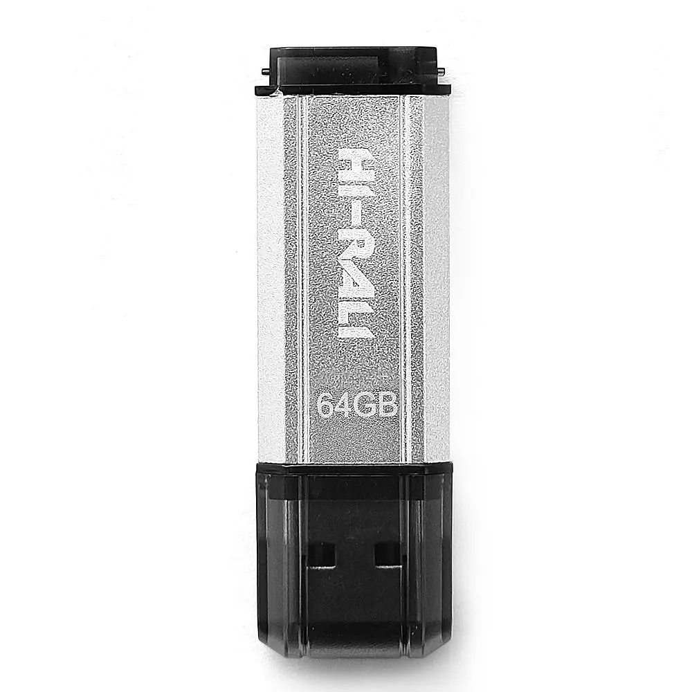 Флеш-накопичувач USB 64GB Hi-Rali Stark Series Silver (HI-64GBSTSL) - фото 2