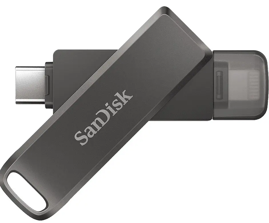 USB флеш-накопичувач SanDisk iXpand Luxe 64GB Lightning + USB-C Black (SDIX70N-064G-GN6NN) [59664] - фото 3