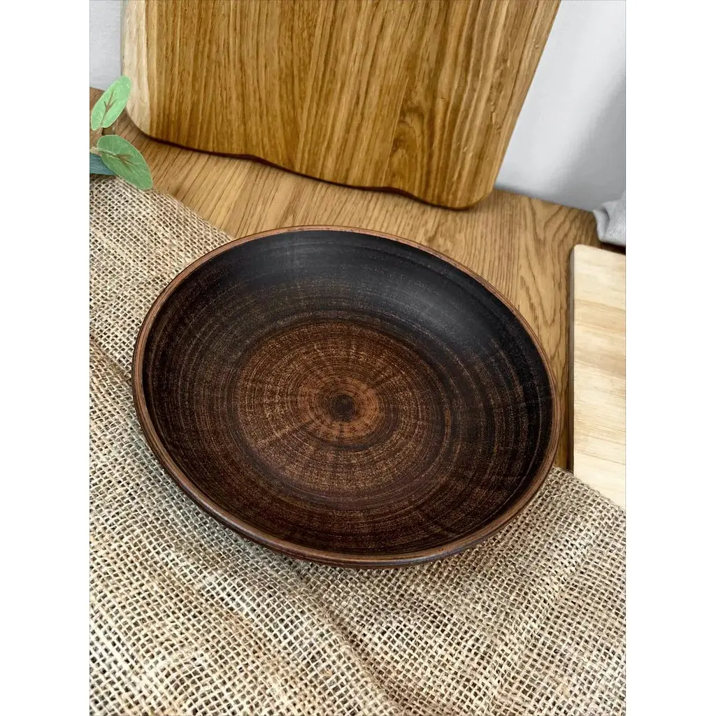 Салатник керамічний (глиняний) різьблений Декор 600 мл - фото 2