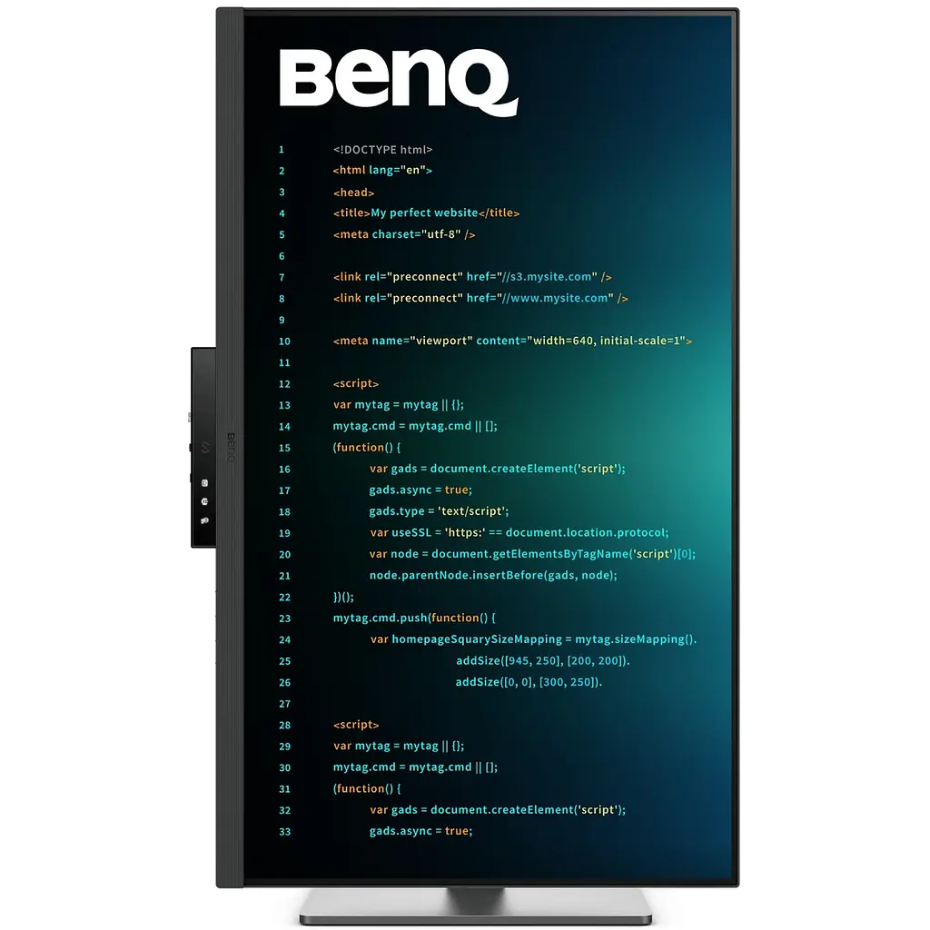 Монітор TFT 31.5 BenQ RD320U, 4K, IPS, 2хHDMI, DP, USB-C, USB-hub, HAS, Pivot, кільк., сірий - фото 7