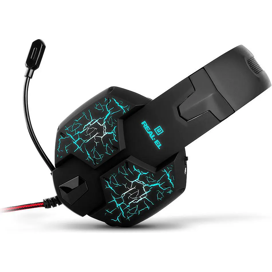 Ігрові навушники REAL-EL GDX-7750 Black/Red (EL124100048) [112564] - фото 5
