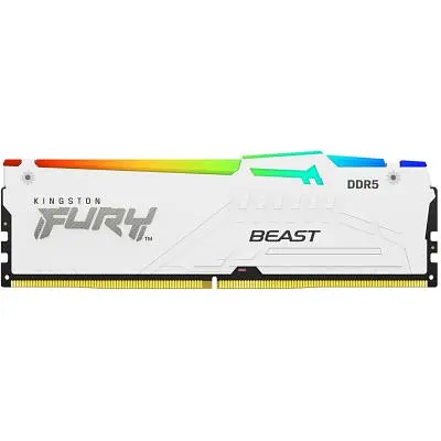 Модуль памяти для компьютера DDR5 32GB 6000 MHz Beast AM5 RGB White Kingston Fury (ex.HyperX) (KF560C36BWEA-32) - фото 8