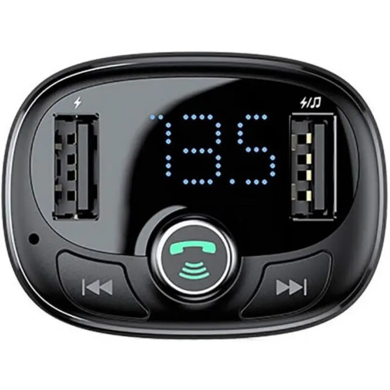 Modulator Baseus T typed S-09 Bluetooth MP3 Tarnish (CCALL-TM01) - фото 2