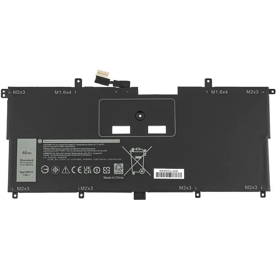 Батарея для ноутбука Dell NNF1C (HMPFH XPS 13 9365 P71G) 7.6V 6053mAh 46Wh Чорний - фото 3