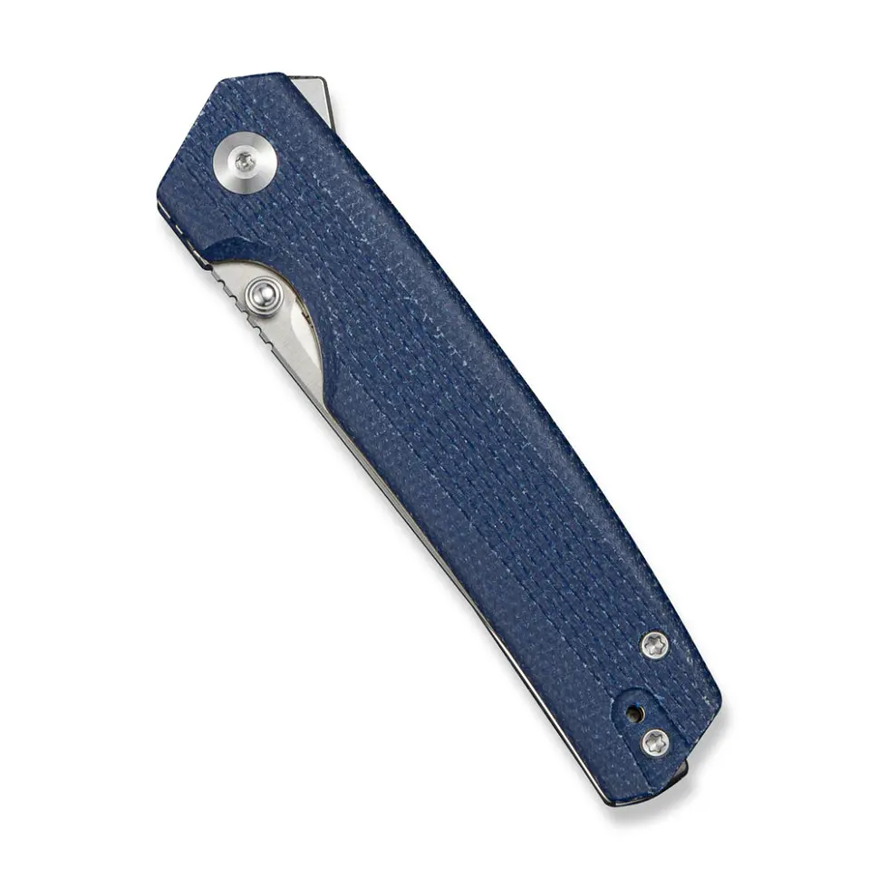 Ніж складаний кишеньковий Sencut Stria, (7,9 см) D2 / Micarta синій - фото 4