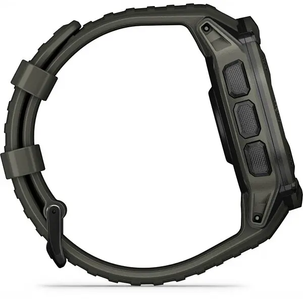 Тактичний годинник Garmin Instinct 2X Solar Tactical Edition - Black з чорним силіконовим ремінцем - фото 3