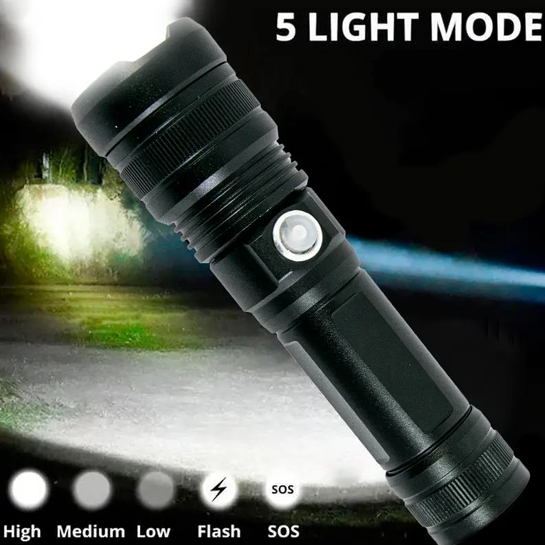Ліхтарик ручний X-Balog BL-1827-P90, світлодіодний ліхтар акумуляторний для риболовлі (ліхтар ручний) (ST) - фото 2
