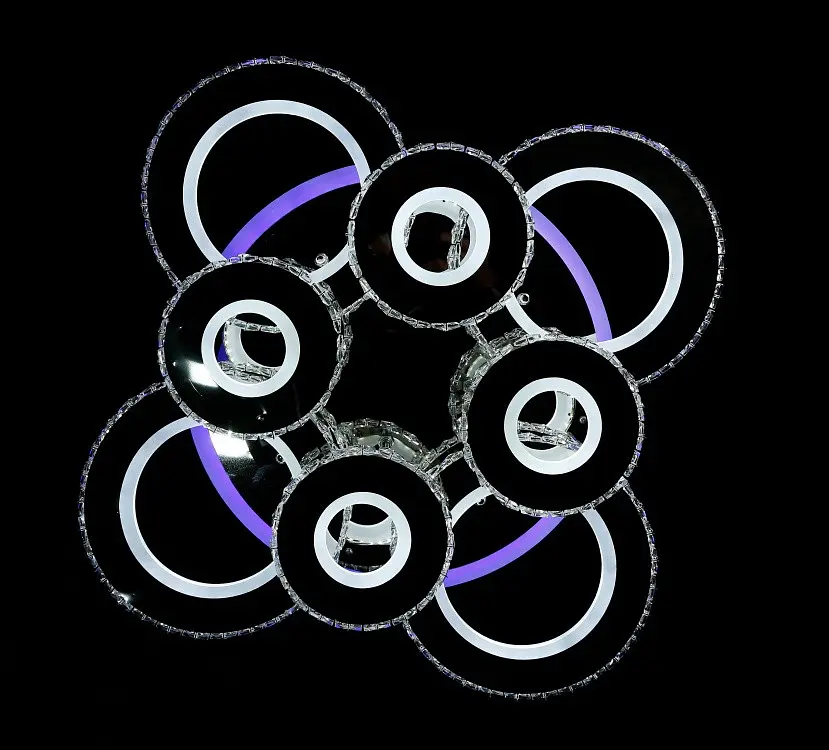Стельова LED люстра з пультом і нічником Splendid-Ray 30-4027-88 - фото 10