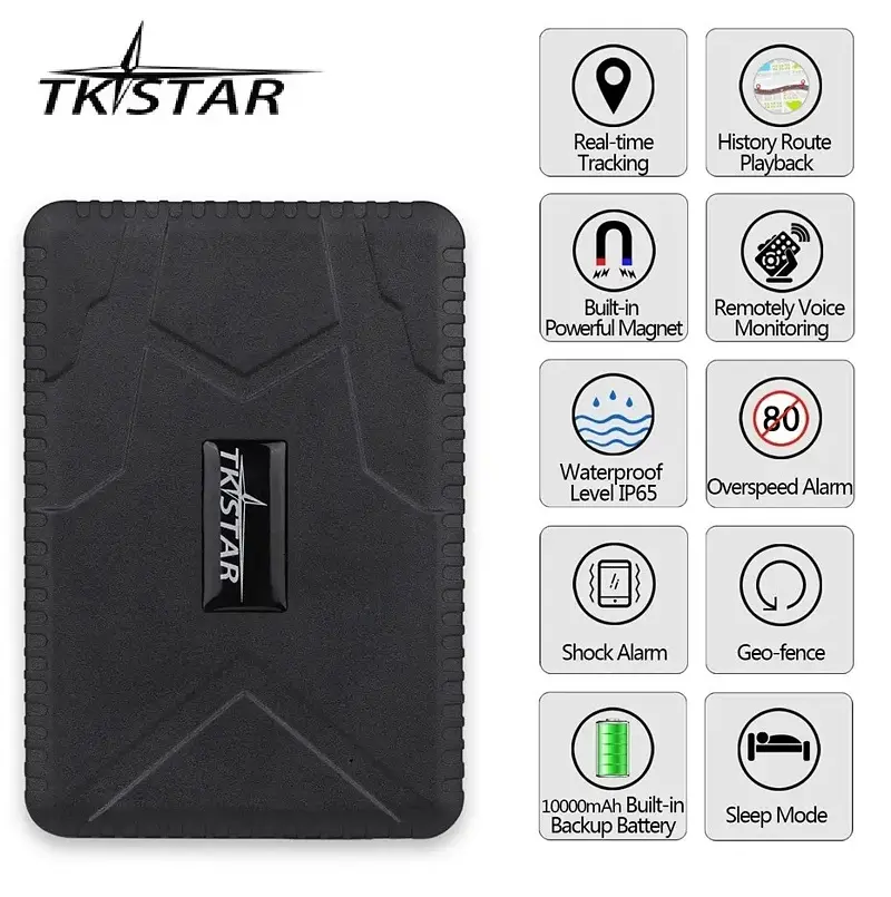 GPS трекер автомобильный с большим аккумулятором 10 000 мАч TKstar TK-915 до 120 дней работы (100895) - фото 2