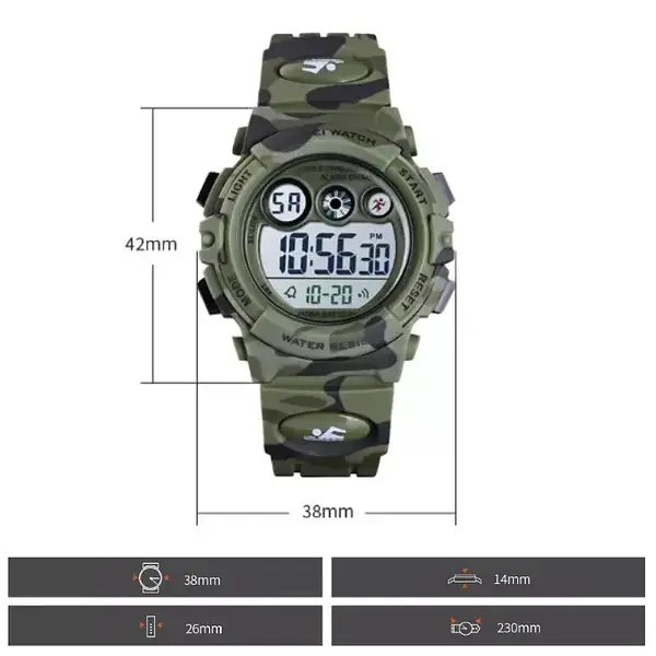 Наручний годинник чоловічий Skmei Kids KamoGreen (2833) - фото 7