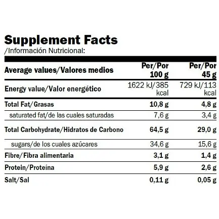 Батончик Amix Sport Power Energi Snack Bar Tropical Mango 20 шт. x 45 г - фото 2
