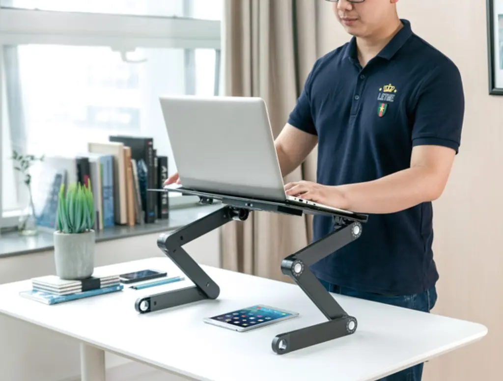 Стол-підставка для ноутбука 17.3 дюйма з охолодженням OfficePro OPCD-1230 2xfans Black - фото 15