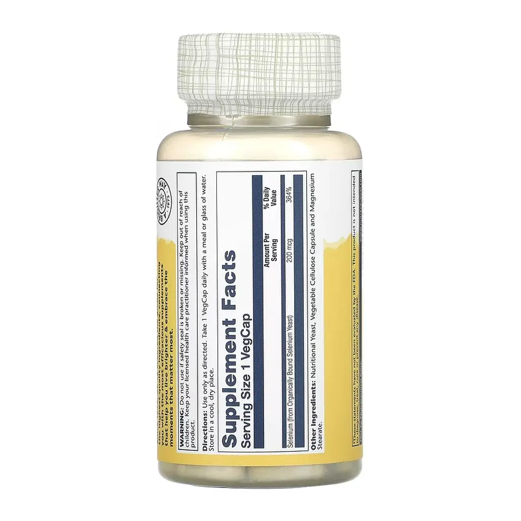 Селен Selenium 200mcg - 100 caps - фото 2