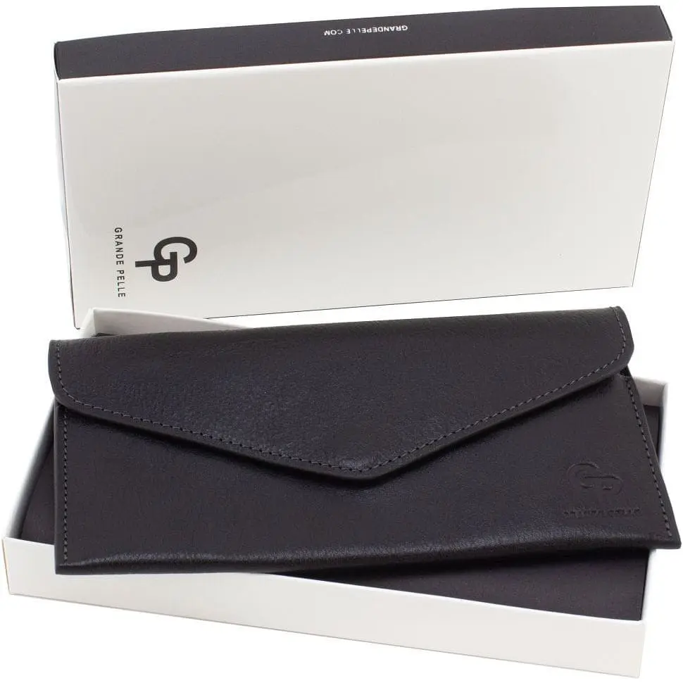 Кожаный кошелек Grande Pelle 20х10.5х0.5 см acs0032247 - фото 4