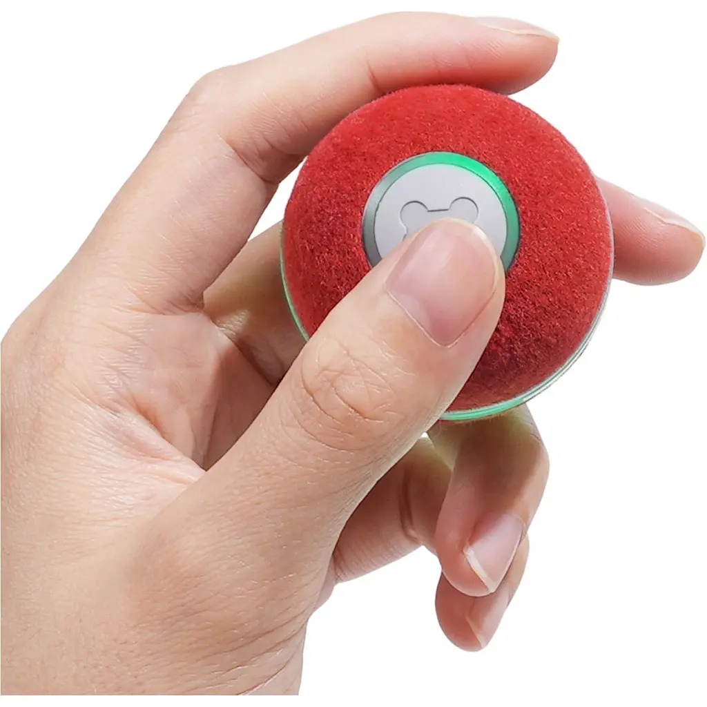Розумний м'ячик для котів Cheerble Wickedball Mini Artificial Wool Red (C0419-R) [168098] - фото 5