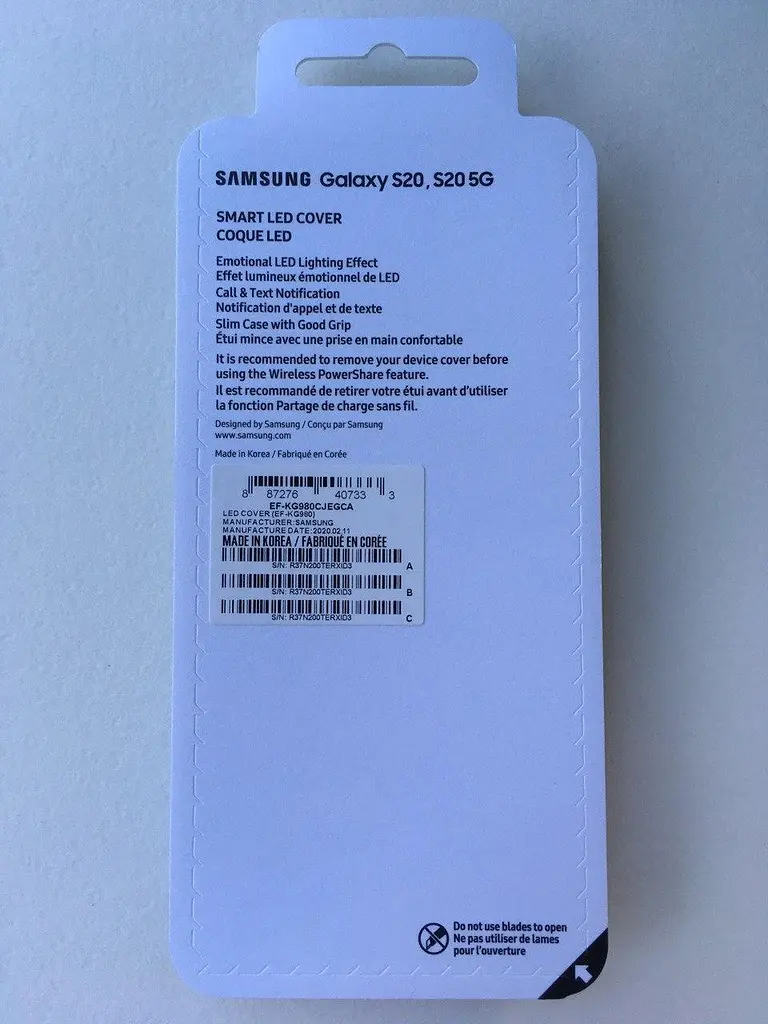 Чохол протиударний LED Cover EF-KG980CJEGRU для Samsung Galaxy S20 (6.2") Grey - фото 6
