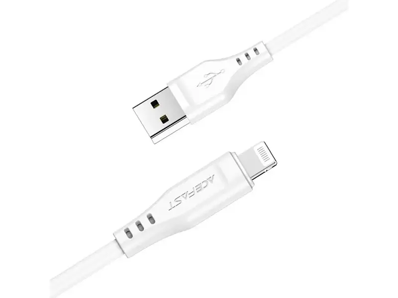 Кабель Acefast C3-02 USB Type-A to Lightning 1.2м White (6974316280835) - фото 2