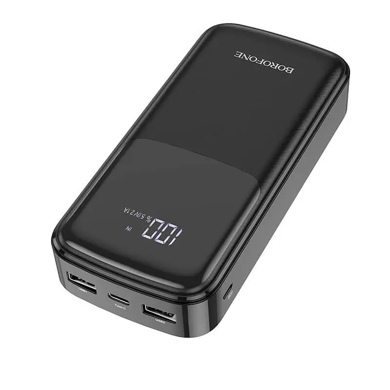 Внешний аккумулятор Borofone BJ17A Mike digital display power bank 20000mAh черный - фото 4