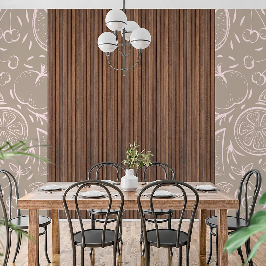 Декоративна стінова рейка Sticker Wall 160x23x3000мм (D) SW-00001536 Коричнева - фото 8