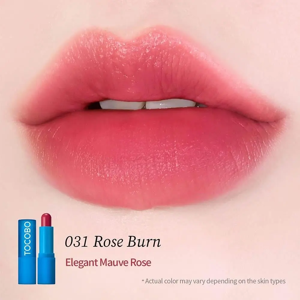 Кремовий відтінковий бальзам для губ Tocobo Powder Cream Lip Balm 031 Rose Burn (TOC025) - фото 3