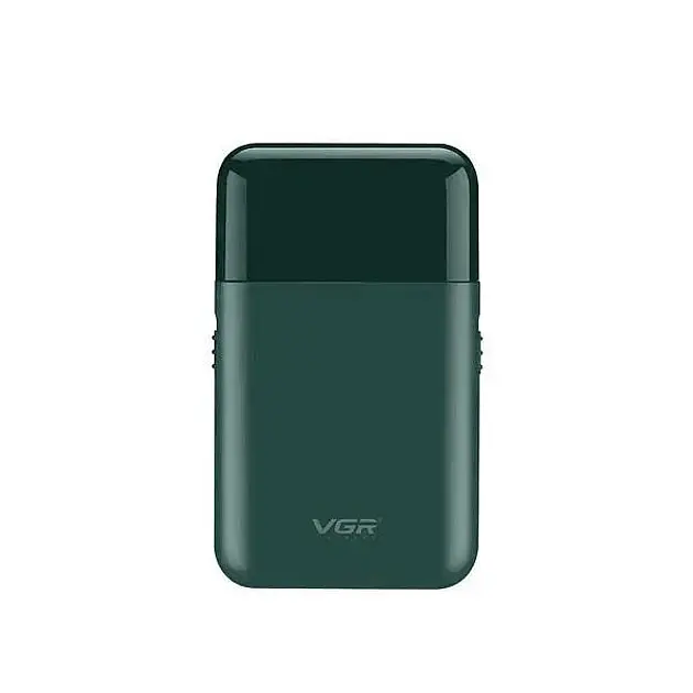 Акумуляторна міні електробритва для чоловіків VGR V 390 Green з тримером для сухого та вологого гоління