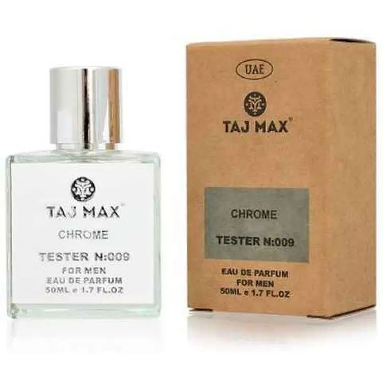 Парфумована вода для чоловіків TAJ MAX 50мл ТЕСТЕР №009 Azzaro Chrome
