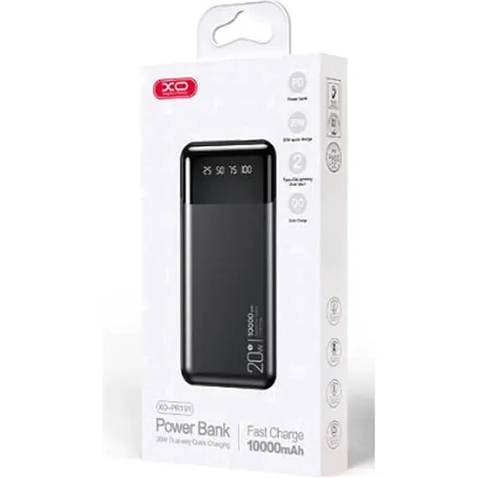Внешний аккумулятор XO PR191 10000mAh 20W Black [123248] - фото 4