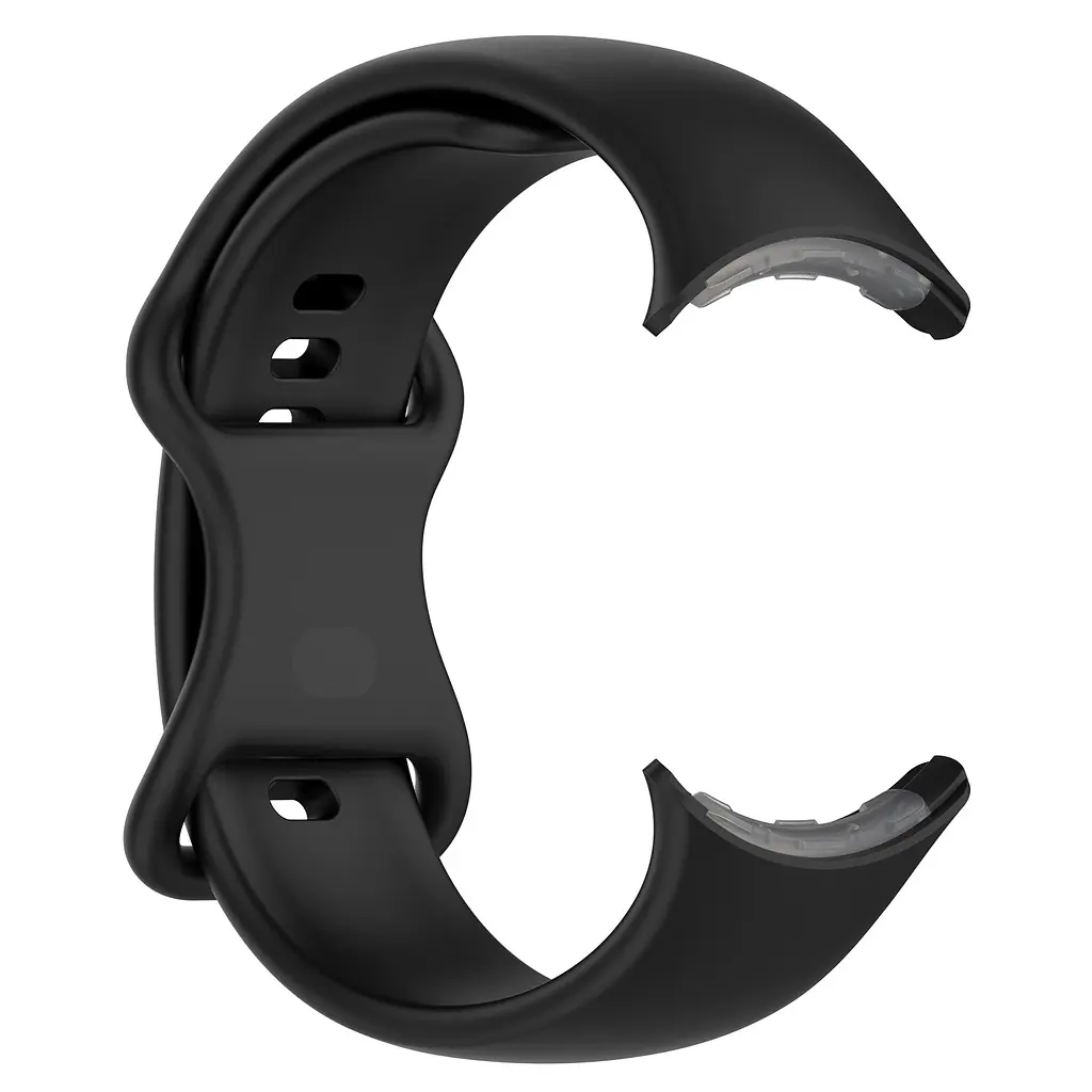 Силіконовий ремінець на смарт годинник Google Pixel Watch 3 45mm/4 45mm, Silicone, black, зі зручною застібкою, на фітнес браслет, ArmorStandart (ARM84019) - фото 4