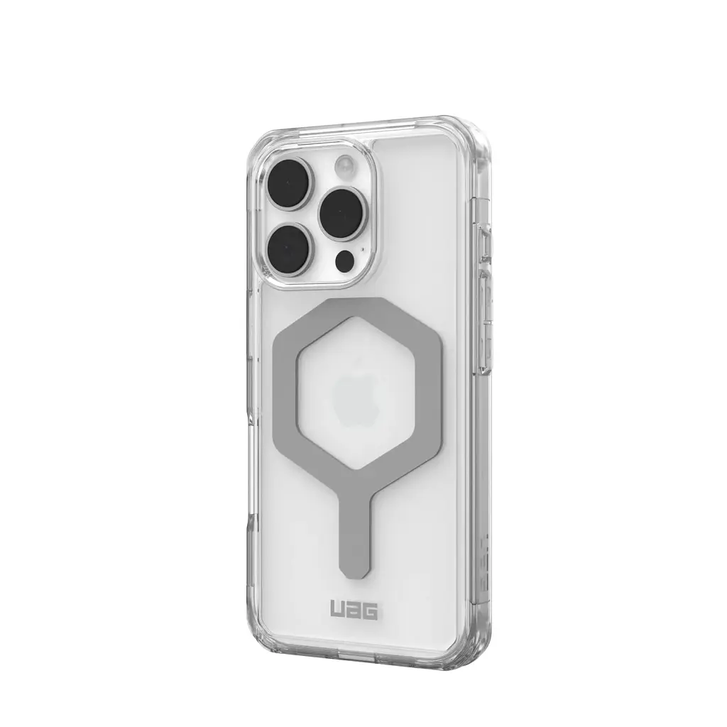 Чохол-накладка Urban Armor Gear Magsafe для Apple iPhone 16 Pro Plyo Ice/Silver (114480114333) - фото 2