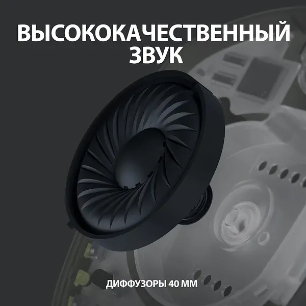 Гарнитура Logitech G435 LIGHTSPEED Wireless Gaming Black (981-001050) - фото 3