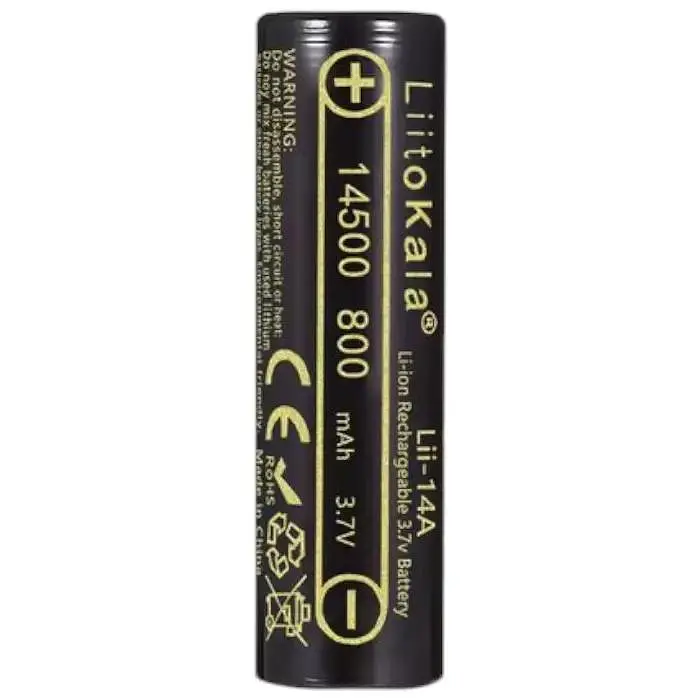 Акумуляторна батарея LiitoKala Lii-14A 14500 / 3.7V / 0.5A / 800 mAh
