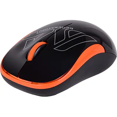 Мышь A4Tech G3-300N Wireless Black/Orange - фото 2