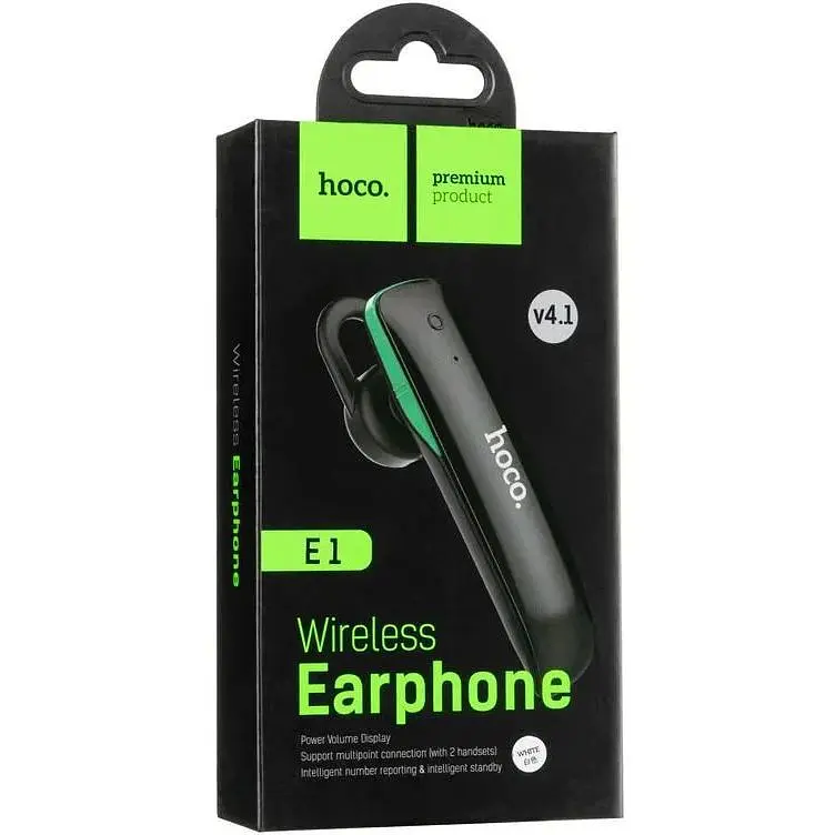 Bluetooth гарнітура ORIG Hoco E1 White - фото 4